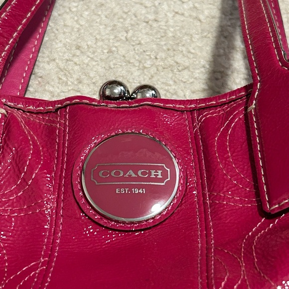 Coach Hot Pink Shoulder Bag - Picture 6 of 8